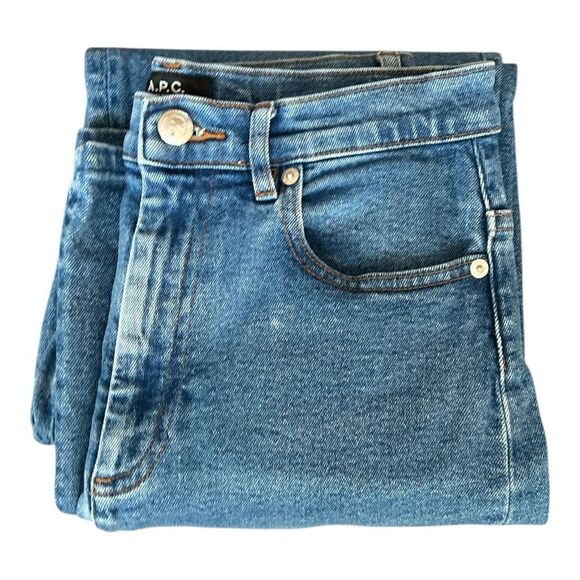 A.P.C  Spring Medium Wash High Rise Straight leg Jean in 
Size 28 - Picture 4 of 9
